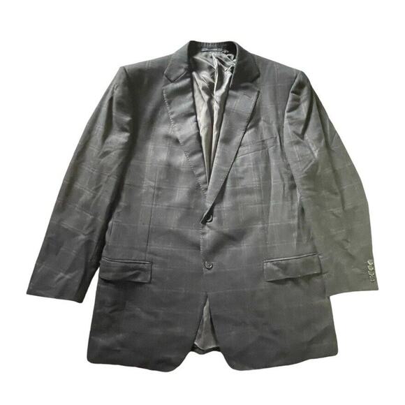 Ermenegildo Zegna Su Misura Modern Suit Jacket Plaid Check...